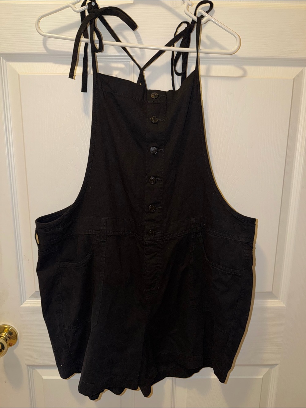 torrid Black Lightweight Denim Shortall (NWT)